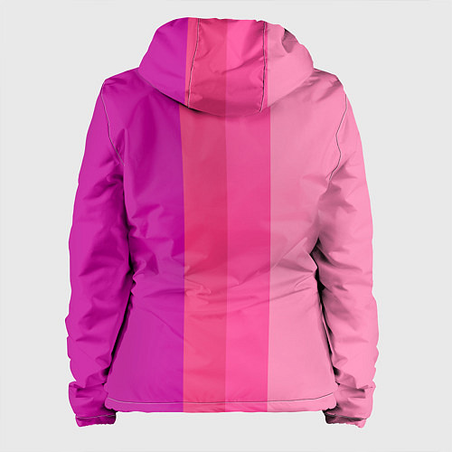 Женская куртка Группа Black pink на фоне оттенков розового / 3D-Черный – фото 2