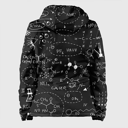 Женская куртка Химические формулы на чёрном / 3D-Черный – фото 2