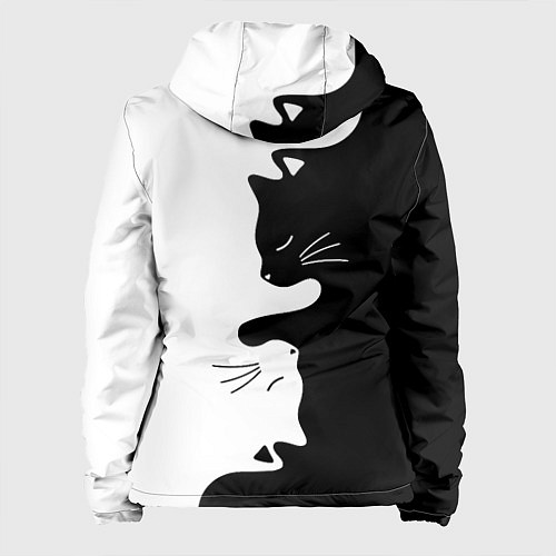 Женская куртка Котики Инь-Янь / 3D-Белый – фото 2