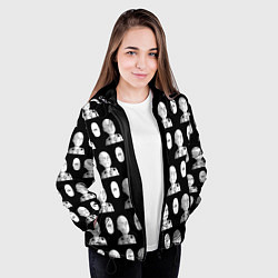 Куртка с капюшоном женская Saitama - ok pattern, цвет: 3D-черный — фото 2