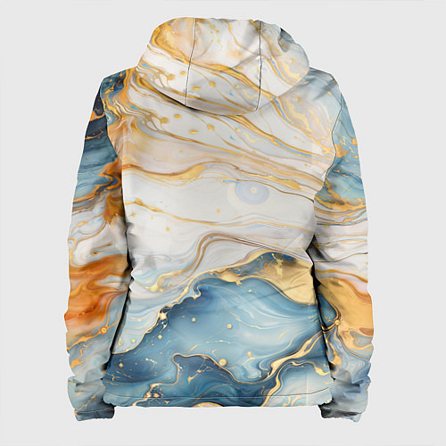 Женская куртка Мраморная абстракция / 3D-Черный – фото 2