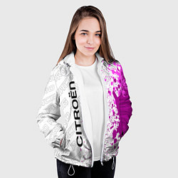 Куртка с капюшоном женская Citroen pro racing: по-вертикали, цвет: 3D-белый — фото 2