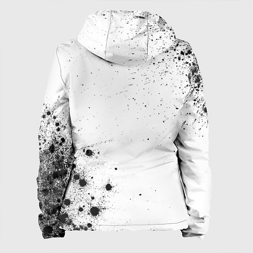 Женская куртка Lindemann и рок символ на светлом фоне / 3D-Белый – фото 2