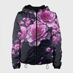 Женская куртка Ветки цветущей розовой сакуры