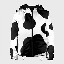 Женская куртка Принт - пятна коровы