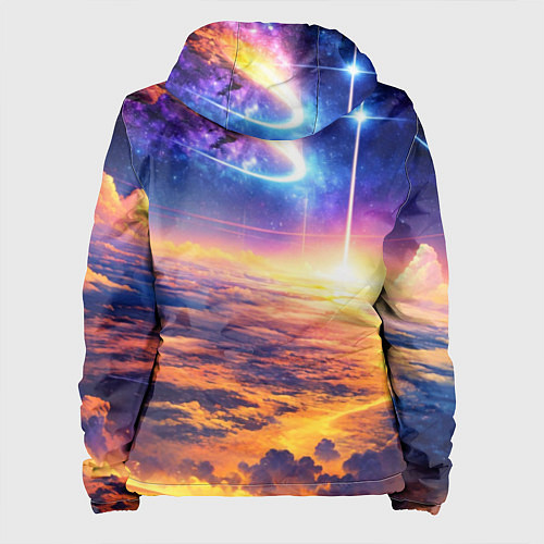 Женская куртка Космическая вселенная / 3D-Черный – фото 2