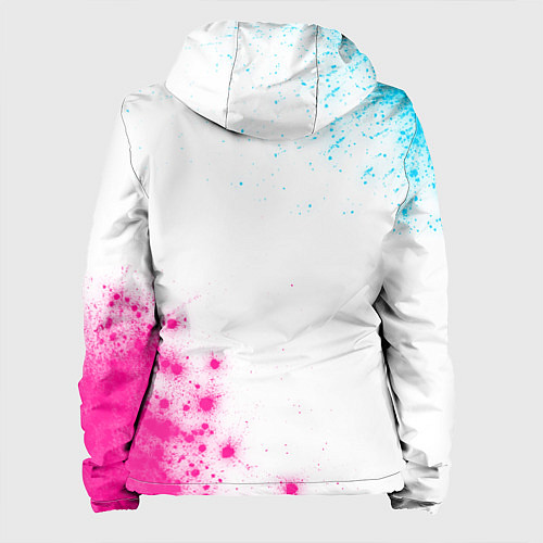 Женская куртка Within Temptation neon gradient style: надпись, си / 3D-Черный – фото 2