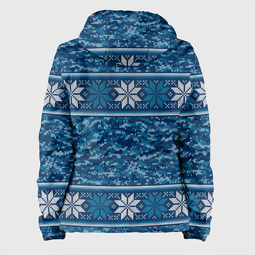 Женская куртка Камуфляжный свитер - алатырь / 3D-Белый – фото 2