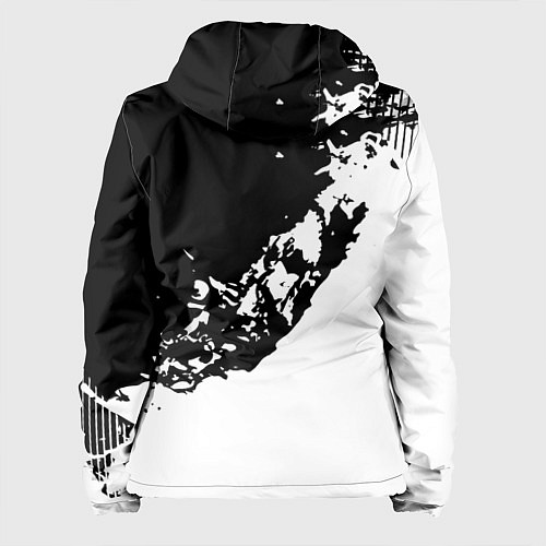 Женская куртка Smile - black and white / 3D-Черный – фото 2