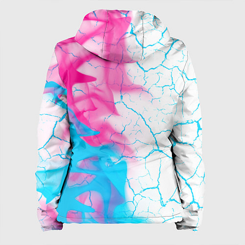 Женская куртка Quake neon gradient style: по-вертикали / 3D-Черный – фото 2