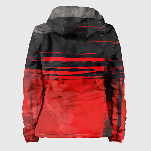 Женская куртка Black red texture / 3D-Белый – фото 2