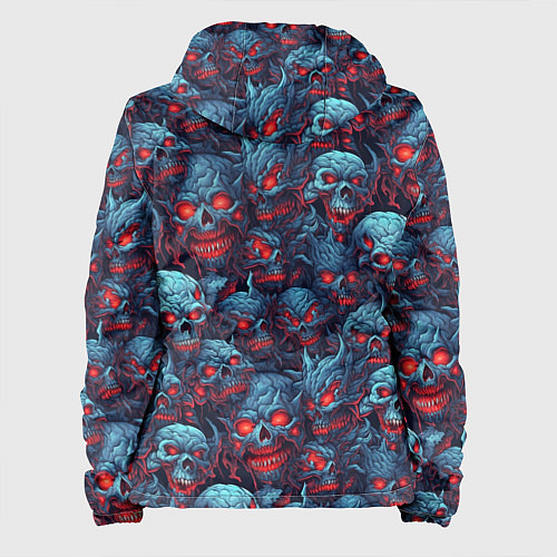 Женская куртка Monster skulls pattern / 3D-Белый – фото 2