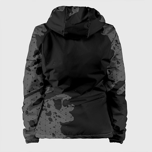 Женская куртка Code Geass glitch на темном фоне: надпись, символ / 3D-Черный – фото 2