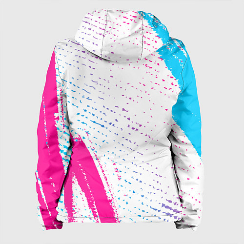 Женская куртка Beastars neon gradient style: надпись, символ / 3D-Черный – фото 2