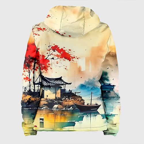 Женская куртка Краски природы / 3D-Черный – фото 2