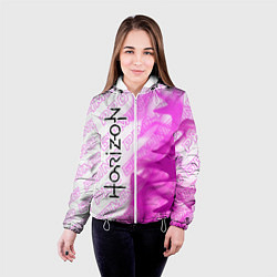 Куртка с капюшоном женская Horizon pro gaming: по-вертикали, цвет: 3D-белый — фото 2