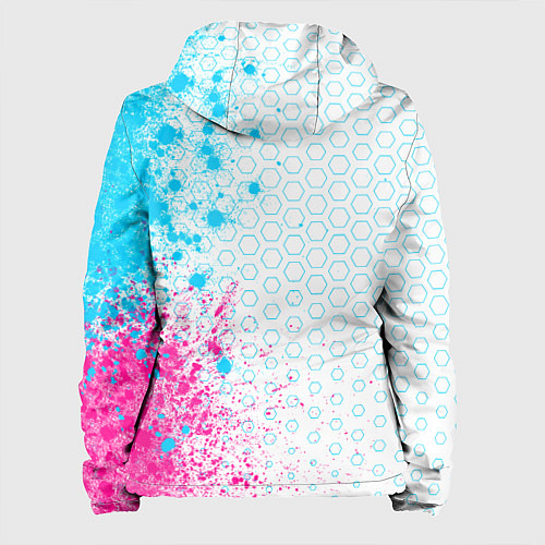 Женская куртка The Sims neon gradient style: по-вертикали / 3D-Черный – фото 2