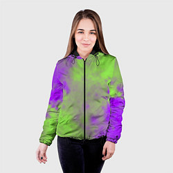 Куртка с капюшоном женская Октябрьский шум, цвет: 3D-черный — фото 2