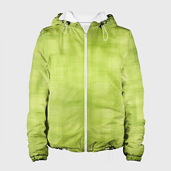 Куртка с капюшоном женская Green and square, цвет: 3D-белый