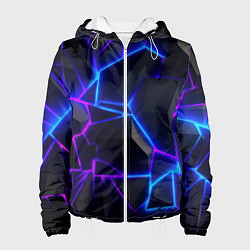 Женская куртка Синий и фиолетовый неон