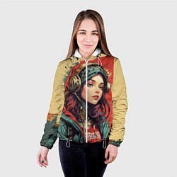 Куртка с капюшоном женская Городской тинейджер, цвет: 3D-белый — фото 2