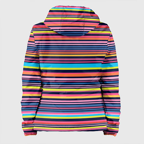 Женская куртка Яркие полоски / 3D-Белый – фото 2