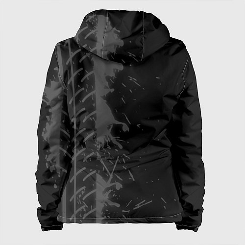 Женская куртка Dongfeng speed на темном фоне со следами шин: по-в / 3D-Черный – фото 2