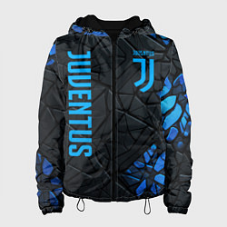 Куртка с капюшоном женская Juventus logo, цвет: 3D-черный