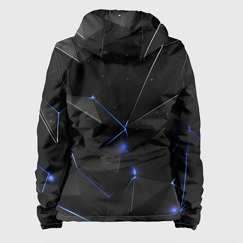 Женская куртка Black geometry texture / 3D-Черный – фото 2