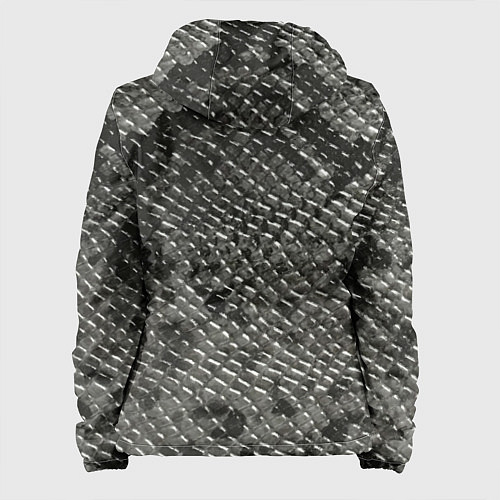 Женская куртка Кожа змеи - текстура / 3D-Белый – фото 2