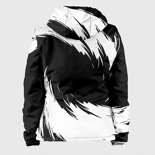 Женская куртка Alpina - белые завихрения / 3D-Белый – фото 2