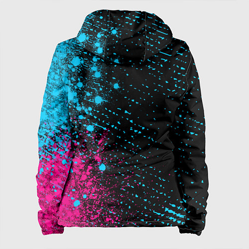 Женская куртка Tomodachi Game - neon gradient: по-вертикали / 3D-Черный – фото 2