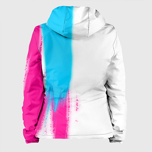 Женская куртка Poppy Playtime neon gradient style: по-вертикали / 3D-Черный – фото 2
