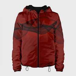 Куртка с капюшоном женская Абстракция спираль, цвет: 3D-черный