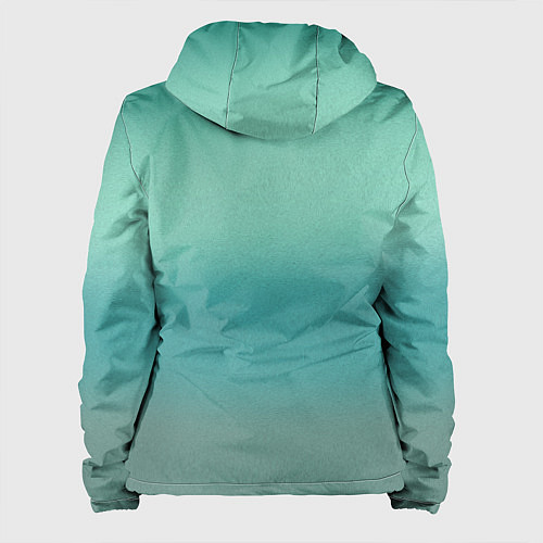 Женская куртка Бирюзовый цвет морской волны / 3D-Белый – фото 2