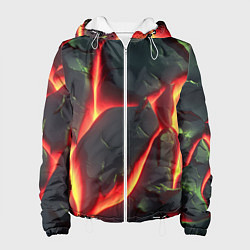 Женская куртка Красные плиты с лавой