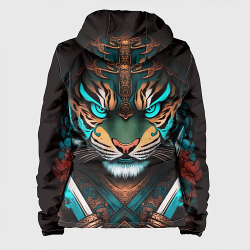 Женская куртка Тигр самурай / 3D-Белый – фото 2