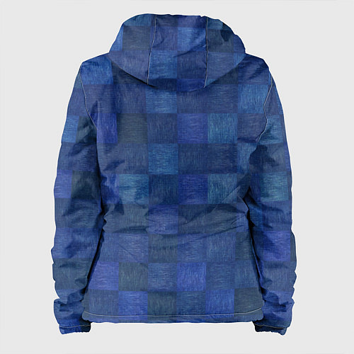 Женская куртка Джинсовая клетка / 3D-Черный – фото 2