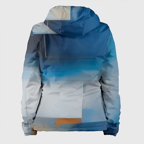 Женская куртка Синяя палитра / 3D-Белый – фото 2