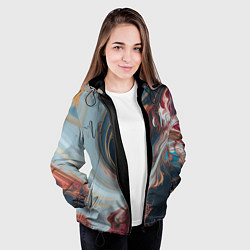 Куртка с капюшоном женская Москва палитра, цвет: 3D-черный — фото 2