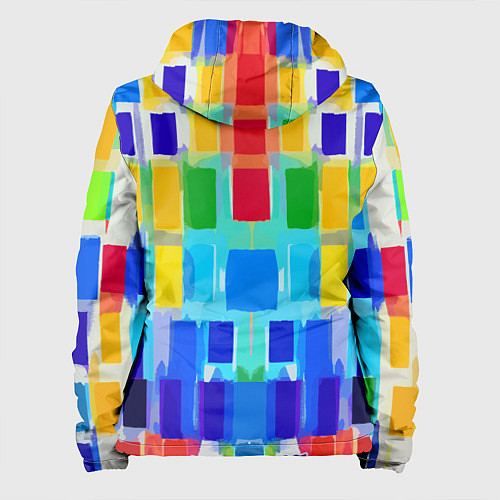 Женская куртка Colorful strips - pop art - vogue / 3D-Черный – фото 2