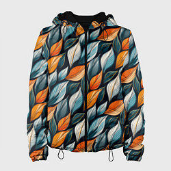 Женская куртка Узор из листьев поздняя осень