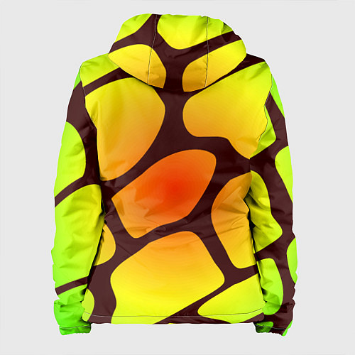 Женская куртка Коричневая сеть с цветными пятнами / 3D-Черный – фото 2