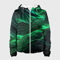 Женская куртка Зеленая абстракция