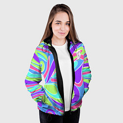 Куртка с капюшоном женская Костюм Barbie Totally Ultra Hair brunette, цвет: 3D-черный — фото 2