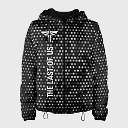 Куртка с капюшоном женская The Last Of Us glitch на темном фоне: по-вертикали, цвет: 3D-черный