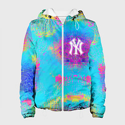 Куртка с капюшоном женская New York Yankees - baseball team - logo, цвет: 3D-белый
