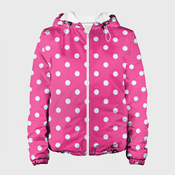 Женская куртка Горошек в цвете Барби