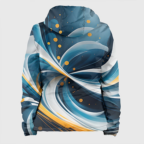 Женская куртка Закрученная абстракция от нейросети / 3D-Белый – фото 2