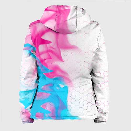 Женская куртка Portal neon gradient style: по-вертикали / 3D-Черный – фото 2